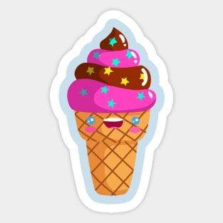 Kawaii Soft Serve Sticker